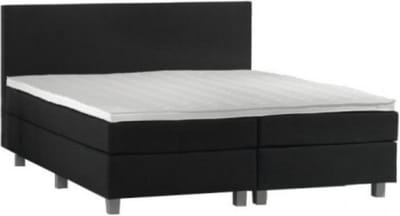 Boxspring Borger 2 persoons  - luxe gestoffeerde boxspring -2 persoon - zwart 180x200