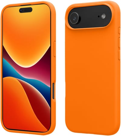 kwmobile telefoonhoesje geschikt voor Apple iPhone Air - Hoesje met siliconen coating - Smartphone case in fruitig oranje