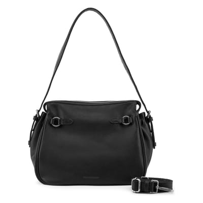 FREDsBRUDER Leren schoudertas My Forever Friend Shoulderbag Black zwart