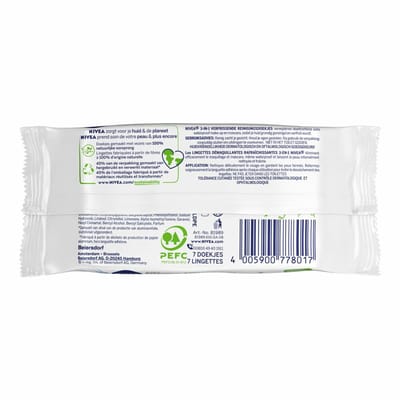NIVEA - Reinigingsdoekjes Mini Verfrissend - 3 x 7 stuks - Voordeelverpakking