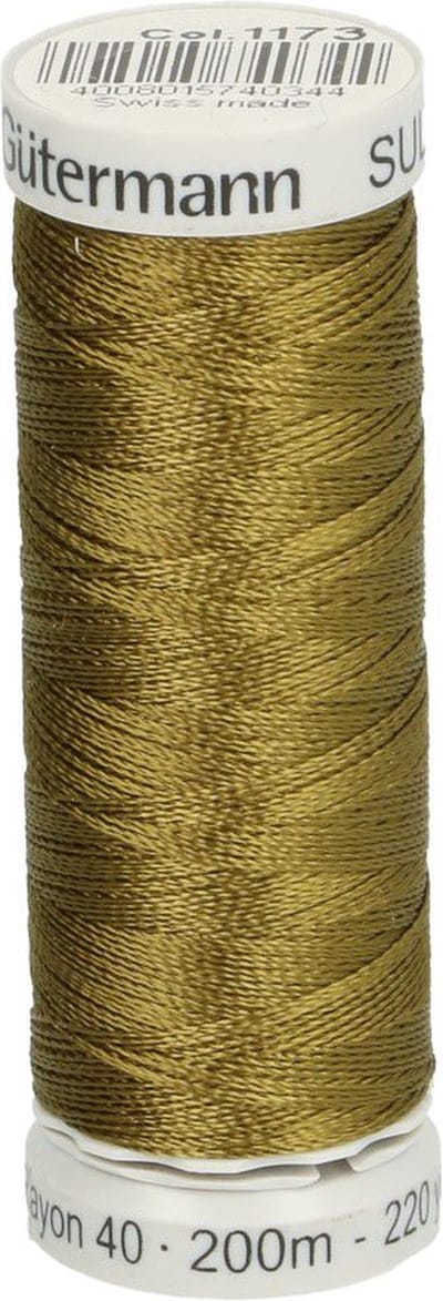 GÜTERMANN SULKY RAYON NR.40 2 ROLLETJES X 200M - 1173 GROEN