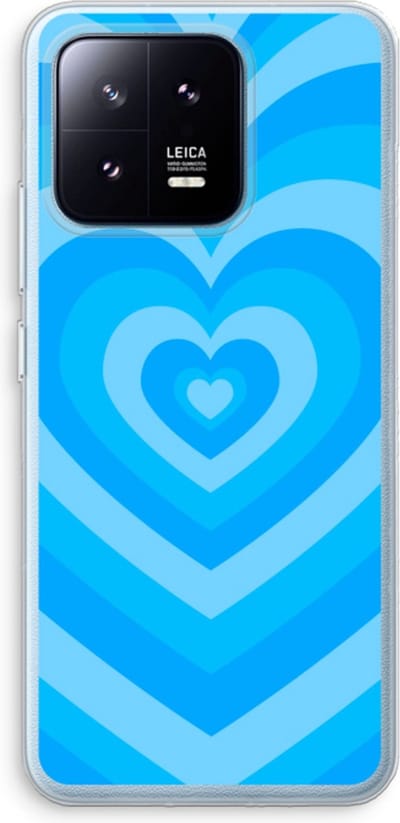 Case Company® - Hoesje geschikt voor Xiaomi 13 Pro hoesje - Hart Blauw - Soft Cover Telefoonhoesje - Bescherming aan alle Kanten en Schermrand