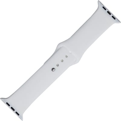 Horlogeband voor Apple Watch Wit Silicone Rubber - Voor Apple Watches met Breedte 38mm tot en met 42 mm