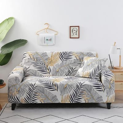 Bloemenprint Bankhoes Voor Woonkamer Kussenovertrekken Bankhoes Katoen Elastisch Bankhoes Bank Handdoek Stoelbeschermer 1 st 1-seater 90-140cm