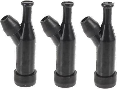 Bougiedoppen Set - Bougiehoezen Bougiekappen - Motoronderhoud - Hitte- en trillingsbestendig - 8.3x2.2cm - Zwart