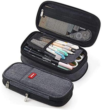 Canvas Pennen Etui voor School, Cosmetica en Organisatie