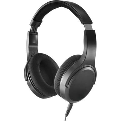 HAMA - Fernseh-Kopfhörer Over-Ear langes Kabel - Kopfhörer - 20 KHz Over Ear koptelefoon Kabel Zwart Volumeregeling Televisie