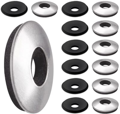 EPDM Afdichtringen - Sluitringen met EPDM - Waterdicht Afsluiten - Roestvrij staal met EPDM - M6.3 x 16mm - Zwart