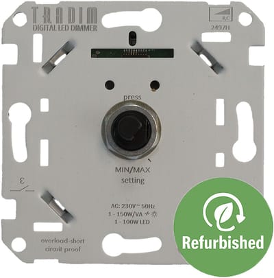 2497H-R – Digitale LED Muurdimmer 1-150W (Refurbished)