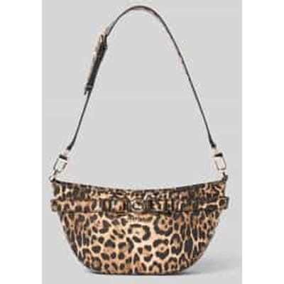 GUESS schoudertas Cirene Shoulder Bag Leopard Lichtbruin