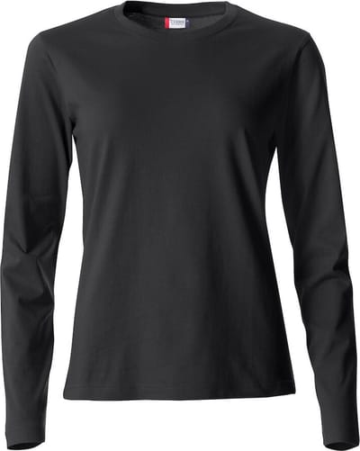 Clique Basic-T L/S Women 029034 - Zwart - S