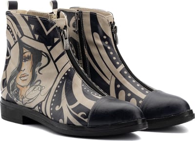 GOBY Girl with a Pearl Enkel Laarzen – Damesboots – Handmade – Premium Kwaliteit – Maat 36