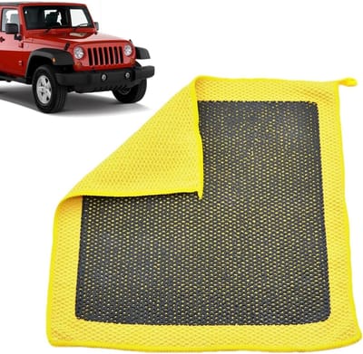 Klei Handdoek - Decontaminatie Doek - Auto Reinigen - Krasvrije Decontaminatie - 30x30cm - Geel