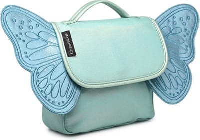 Caramel & Cie Boekentas/Rugzak Papillon/Vlinder Iris - Vleugels - Blauw