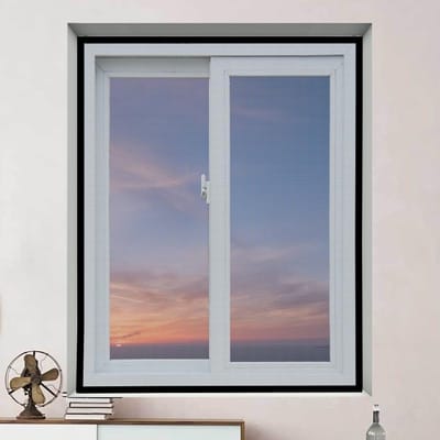 Schermvenster - 100 × 120 cm - vliegengaas - Raamhor - Kattenraambescherming - DIY knipbaar raamhorgaas - Kattenbeschermnet - Universele - Zelfklevend - raam hor - Klamboe voor ramen - Houdt insecten buiten - Zwart