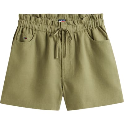 Tommy Hilfiger Tjw Essential Linen Shorts Bay Leaf Taglia: XS | Pantaloncini Outlet | Donna | Bianco