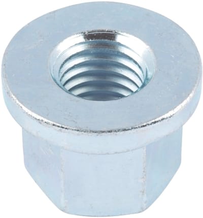 Wurth - DIN 6331 staal 10 verzinkt - Zeskantmoer met kraag, h = 1,5 x d ISO 6331 staal 10, verzinkt, blauw gepassiveerd (A2K) - x 100 st