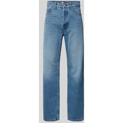 loose fit jeans van katoenmix