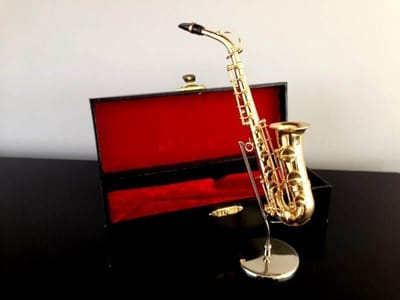 Music Gifts - Miniatuurinstrument saxofoon