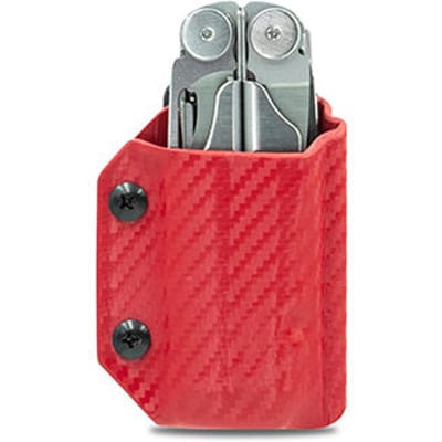 Clip & Carry Kydex Sheath CF-Red Leatherman Wave