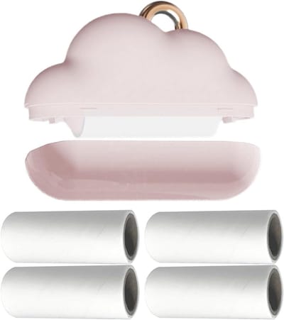 Haarverwijderaar Kleding - Pluisroller Stof - Kleding Reinigen - Herbruikbaar Zonder Batterijen - 1 Rol 4 Navullingen - Roze
