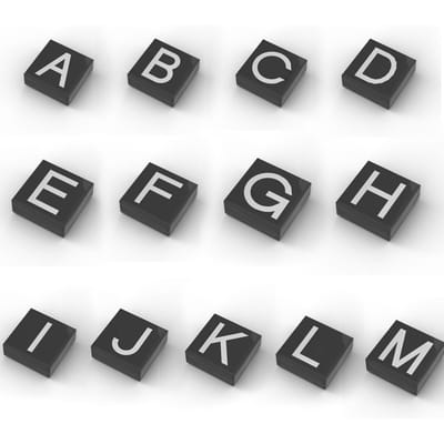 MOC 3070bpb009 Alfabet A-Z Bouwstenen Set Lore 3070 Educatief Bedrukte 26 Letters Stenen Speelgoed Ideaal Voor Kinderen Kind Verjaardag