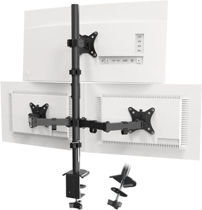 SCH® Monitor Arm 3 Schermen - Monitor Arm - Zwart - 43cm x 17cm x 16cm