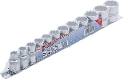 BGS Doppenset, twaalfkant 3/8 8 - 19 mm 12 delig