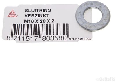 Deltafix - Sluitring m10 20x2 vz
