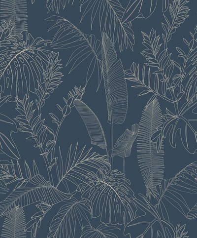 Dutch Wallcoverings - Omura- Galapalos donkerblauw - A69303