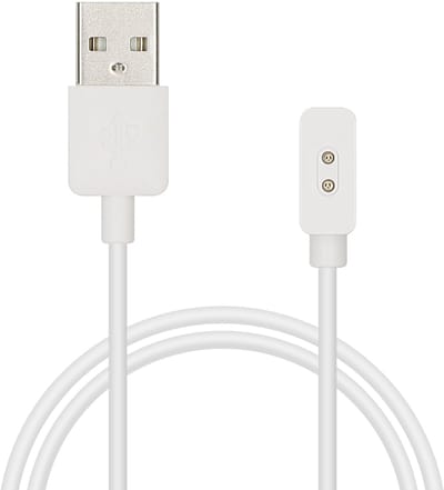 kwmobile USB-oplaadkabel geschikt voor Xiaomi Redmi Watch 5 Active / Watch 5 Lite kabel - Laadkabel voor smartwatch - in wit