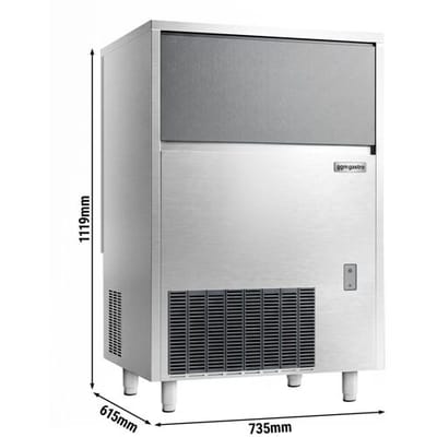 GGM Gastro Eiswürfelbereiter Premium PLUS - Würfel - 93 kg/24h - inkl. Vorratsbehälter: 60 kg