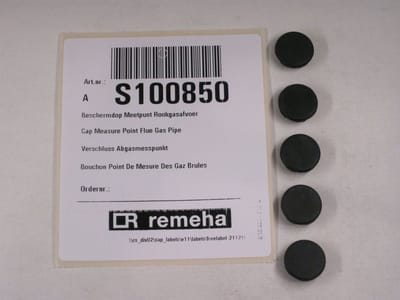 Remeha Meetstop EPDM zwart (5x), S100850