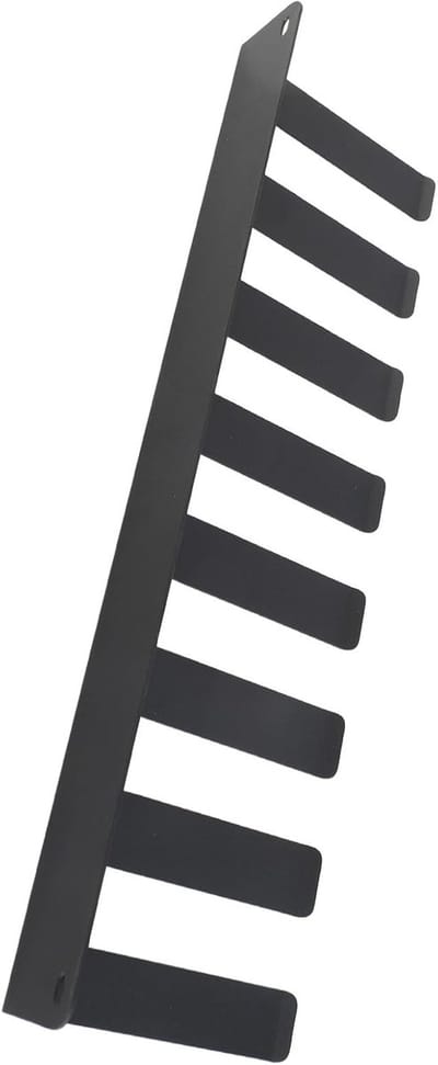 Gym Organizer Rack - Wandhanger Opslag - Thuisgym Organiseren - Koolstofstaal Roestbestendig - 17 X 5 Inch - Zwart