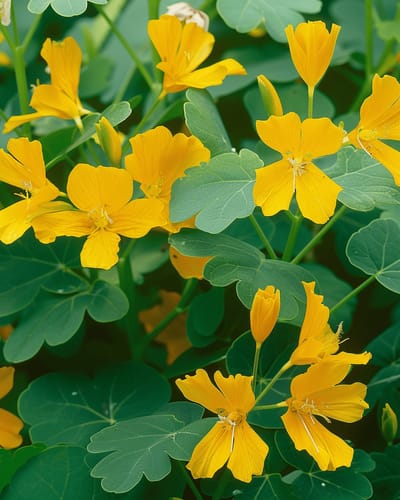 Kanariekers Zaden Tropaeolum Peregrinum Eenjarig Klimplant Geel