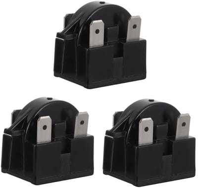 Koelkast Starter - Relais Onderdeel - Apparaat Reparatie - Stabiele Kenmerken - 3 Stuks - Zwart