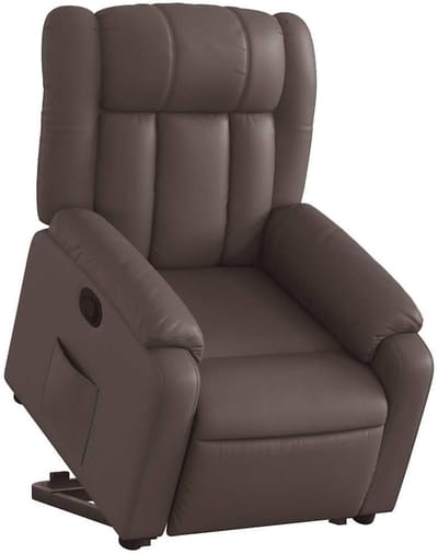 Sta-op-fauteuil - Opstastoel Seniorenstoel - Comfortabel Zitten - Automatische Opsta-functie - 78 x 92 x 98 cm - Bruin