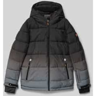 Regular fit gewatteerd jack met logo-applicatie