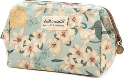 Make-up Organizer Tas met Bloemenpatroon voor Vrouwen - Waterdichte Cosmetica Opbergzak, Toilettas en Schoonheidsaccessoires