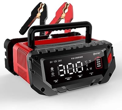 30A Oplader voor Auto, Motor en Boot - 6V, 12V, 24V Acculader voor Lithium en Loodzuur Batterijen