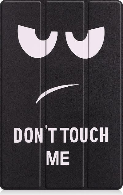 Hoesje - Geschikt voor Lenovo Tab P11 - Dun & Stevig - Trifold Bookcase - Hard Cover - Hardcover Book Case - Tablet Hoes - Don't Touch Me