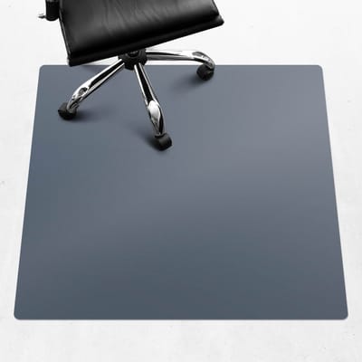 Wallfluent - Vloerbeschermer Granietblauw - 100x100 cm - Donkerblauw Vloerbeschermer Bureaustoel Tapijt - Vierkant - Vloerbeschermer Tapijt-Stoel Mat-Werkplekdecoraties - Pastel- en aardse kleuren