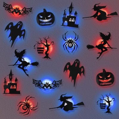 Dailygoods- Vleermuisdecoratie 16 Stuks - Muurstickers - 3D Halloween Decoratieset - Afneembaar - Herbruikbaar - Geschikt voor Binnen/Buiten - Muursticker