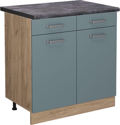 Vicco R-Line Keukenonderkast – 80 cm, WB Antraciet Blauw-grijs