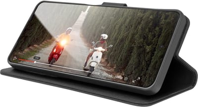 Zanae, Hoesje geschikt voor Motorola Moto G75 - Wallet Case & Stand, Zwart