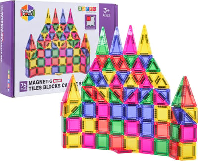 Playos® - Magnetische Bouwblokken - 75 delig - Magnetisch Bouwen - Bouwstenen - Speelgoed - Sinterklaas