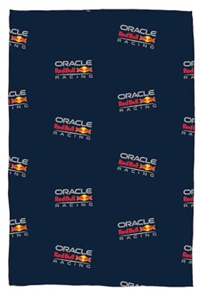 Fleecedeken met Formule 1-ontwerp | Superzacht en Warm Plaid voor Tieners | Perfect voor Slaapkamers, Camping en Logeerpartijtjes | Afmeting 100 x 150 cm | Navy