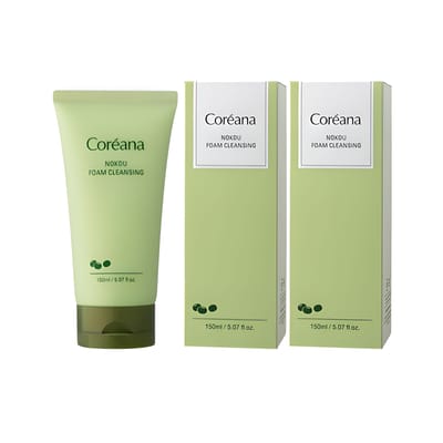 Coreana Nokdu Mousse Nettoyante Visage 150ml Lot de 2 Kbeauty Cosmétiques Coréens beige