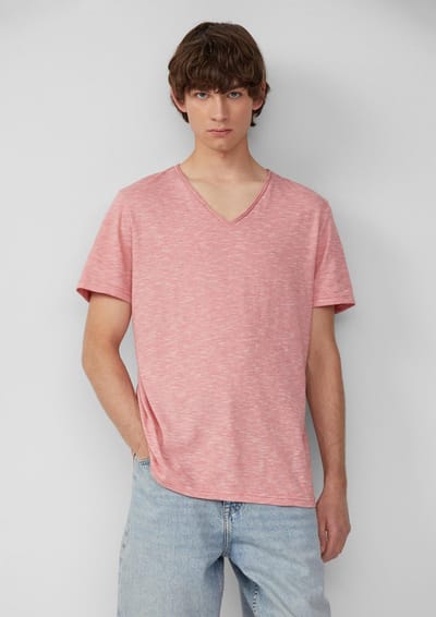 Q/S designed by - Heren t-shirt - Maat M - Mannen - Oranje - katoen