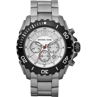 Michael Kors Herenhorloge Kwarts Zwart & Zilver